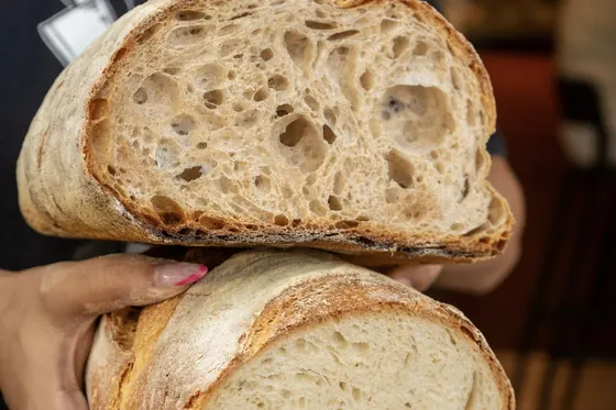 Pagnotte di pane appena sfornate